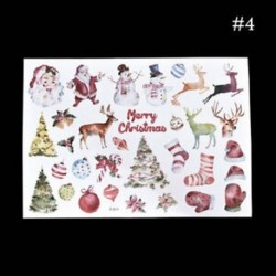 * 4 Karácsonyi Elk / Hóember / Santa Claus Uncut matricák DIY tervező napló album dekoráció