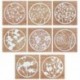 * 2 kerek virág (Dia 8cm) DIY Metal 3D vágószerszámok Stencil Scrapbook Album papírkártya Dombornyomó kézműves