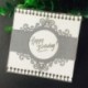 * 3 levél (7 * 4,8 cm) DIY Metal 3D vágószerszámok Stencil Scrapbook Album papírkártya Dombornyomó kézműves