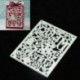 * 3 levél (7 * 4,8 cm) DIY Metal 3D vágószerszámok Stencil Scrapbook Album papírkártya Dombornyomó kézműves