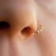 1 db szexi arany ezüst színű kerek gyöngyö orr gyűrű orr karika Piercing ékszer 6mm / 8mm / 10mm