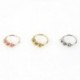 1 db szexi arany ezüst színű kerek gyöngyö orr gyűrű orr karika Piercing ékszer 6mm / 8mm / 10mm