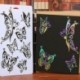 Új DIY Craft Butterfly Stencils sablon festés Scrapbooking bélyegek Album