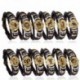 * 3 Vízöntő Pár férfi nők 12 csillagképek Horoszkóp bőr karkötő Bangle
