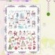 * 3 Santa Claus / Elk / Hóember Karácsonyi Uncut matricák DIY Planner Diary Album Decor