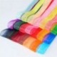 Zöld DIY 5yds 1 &quot (25mm) Satin Edge Organza szalag íj esküvői dekoráció csipke kézműves