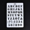 1 * Ábécé betű szám rétegezés stencil festés Scrapbooking papír kártyák kézműves