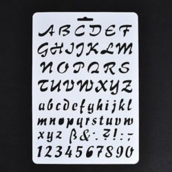 3 * Ábécé betű szám rétegezés stencil festés Scrapbooking papír kártyák kézműves
