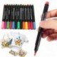 Fekete 8Colors Permanent Fabric Paint Marker póló toll cipő ruhák DIY Graffiti