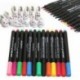 Sárga 8Colors Permanent Fabric Paint Marker póló toll cipő ruhák DIY Graffiti