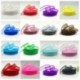 Világoskék 5yds 1 &quot (25mm) Satin Edge Organza szalag íj esküvői dekoráció DIYLace kézműves