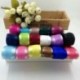 Világoskék 5yds 1 &quot (25mm) Satin Edge Organza szalag íj esküvői dekoráció DIYLace kézműves