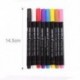Fekete 8Colors Permanent Fabric Paint Marker póló toll DIY Graffiti ruházati cipők számára