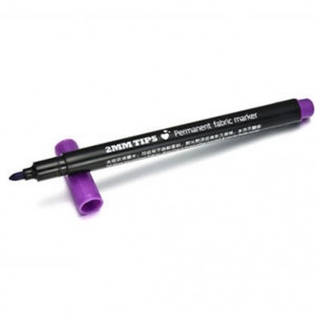 Lila 8Colors Permanent Fabric Paint Marker póló toll DIY Graffiti ruházati cipők számára
