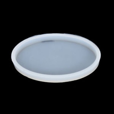 1db ovális (9,5 * 6 cm) Szilikon tiszta négyzet alakú penész polimer agyag gyanta kézműves ékszer készítés penész