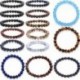 Fehér türkiz gyöngy elefánt Divat férfi természetes kő gyöngyös karkötő fej Buddha varázsa gyöngy Bangle ékszerek