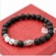 Fehér türkiz gyöngy elefánt Divat férfi természetes kő gyöngyös karkötő fej Buddha varázsa gyöngy Bangle ékszerek