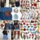 8PCS Donuts Gyümölcskészlet DIY hímzett vas varrni a javítás ruhák szövet matrica jelvény ruhák applique