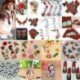8PCS Donuts Gyümölcskészlet DIY hímzett vas varrni a javítás ruhák szövet matrica jelvény ruhák applique