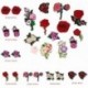 12Pcs borbaj DIY hímzett vas varrni a javítás ruhák szövet matrica jelvény ruhák applique