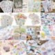 * 1 6 Lapok / készlet DIY Naptár Scrapbook Album napló Könyv Decor papír tervező matrica kézműves JP