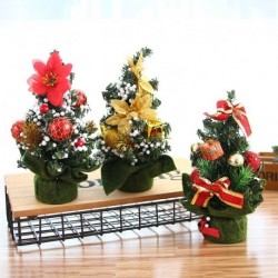 20cm karácsonyfa fenyő díszített asztali dísz ünnepi dekoráció