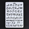 3 * Festés Scrapbooking papírkártyák Craft Letter ábécé száma Layering Stencils