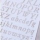 3 * Festés Scrapbooking papírkártyák Craft Letter ábécé száma Layering Stencils