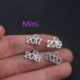 2019 20Pcs évszám 2017 2018 2019 2020 Tibeti ezüst medálok Charms Craft DIY