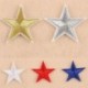 Kék 10Pcs / Set Star hímzés varrni vasalat a javítás jelvény ruhák Applique táska szövet