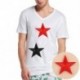 Ezüst 10Pcs / Set Star hímzés varrni vasalat a javítás jelvény ruhák Applique táska szövet