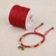 fehér Nylon Cord Thread 0.8mm kínai csomó Macrame Rattail karkötő fonott string 45M