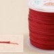 fehér Nylon Cord Thread 0.8mm kínai csomó Macrame Rattail karkötő fonott string 45M