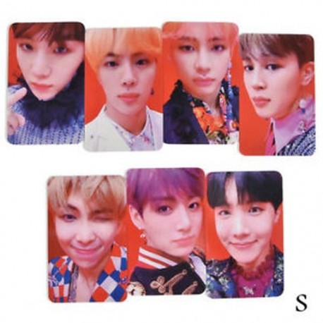 S verzió - 86 x 54mm-es 7db-os BTS fotó szett - LOMO kártya - KPOP - BTS - Bangtan Boys