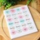 Arany 120Pcs ovális &quot köszönöm&quot  címke pecsét ragasztó matrica boríték arany ezüst bélyegző