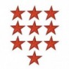 10PCS Red Star Hímzett varrott vas A javítások jelvénye szövet táska ruházat Alkalmazott kézműves transzfer