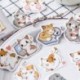 45Pcs / Set macska papír matricák DIY napló dekoráció Scrapbooking matricák dekoráció