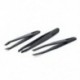 6pcs / készlet fekete precíziós tweezerPlastic Anti Static Tool Kit mérete 1/2/3/5/6/8