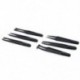 6pcs / készlet fekete precíziós tweezerPlastic Anti Static Tool Kit mérete 1/2/3/5/6/8