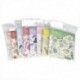A5 45PCS DIY Scrapbooking Virág matricák Dekorációs papíráru ellátási napló