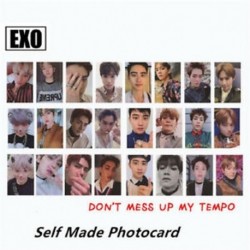 EXOďĽ24pcs / setďĽ ‰ Kpop EXO 5. Album papír Fotókártyák Ne keverjék fel a Tempo autográfot