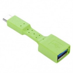 Zöld USB-C 3.1 C típusú férfi-USB 3.0 adapterkábel OTG Data Sync töltő töltése