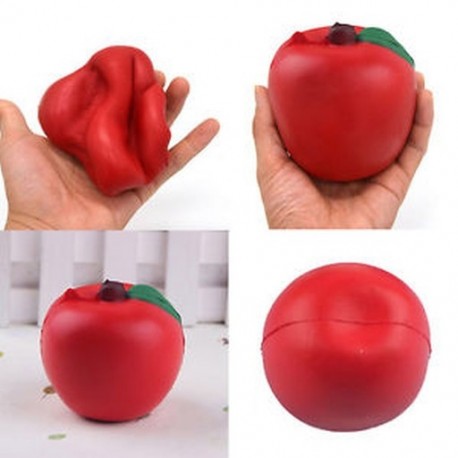 1PCS Apple Squishy Squeeze reális lassú emelkedő varázsa gyűjtemény stressz megkönnyebbülés játék