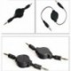 3,5 mm-es kábel Aux visszahúzható kiegészítő kábel iPod autós MP3-hoz New Hot Sell fekete