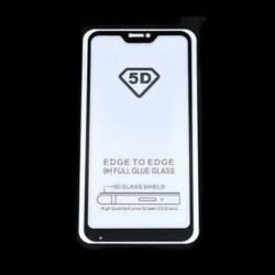 Fekete a Xiaomi Redmi 6 Pro számára ... 1x teljes borítású edzett üveg képernyővédő fólia Xiaomi Redmi 5A 4A 4 Mi6