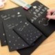 DIY fekete papír vázlatos könyvnapló rajzfestészethez Graffiti   puha borító Új