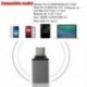 Ezüst Új OTG USB 3.1 adatszinkronizáló töltőadapter átalakító C típusú férfi és USB 3.0 nő