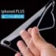 IPhone 7 esetén Átlátszó átlátszó kristály puha TPU szilikon gél borító tok iPhone 6 6S Plus készülékhez