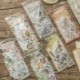 *B 60db Vintage Autó Növényi Matricák Kawaii Irodaszer DIY Scrapbooking Matrica készlet