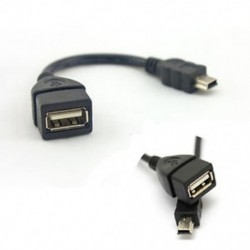 Micro USB 2.0 A női - B férfi konverter OTG adapterkábel a GPS autós zenéhez